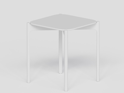 DEDON - 现代户外桌 吧桌 方桌金属吧桌su模型