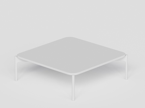 DEDON - 现代户外桌 方桌 方几 茶几 边几su模型