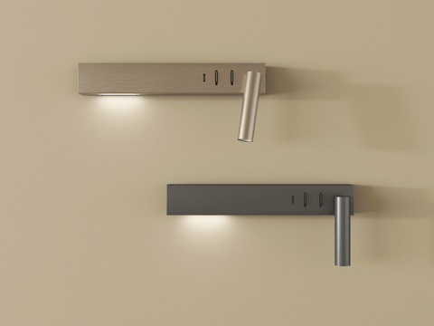 现代壁灯 阅读壁灯 床头壁灯 金属壁灯su模型