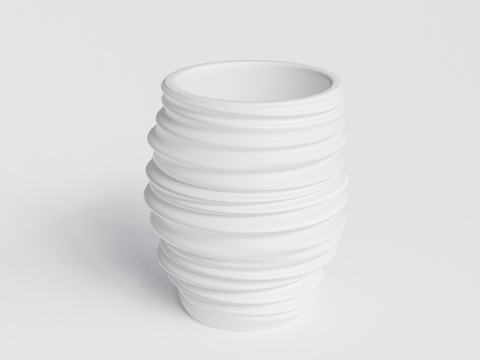 DEDON - 现代户外饰品 桌面摆件 金属陶瓷摆件 绿植花su模型