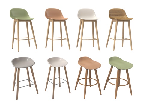 现代洗手台 洗手盆 柱盆 镜子 水龙头su模型