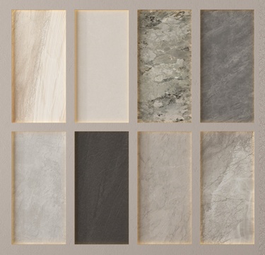 现代石材 岩板 大理石 护墙板su模型