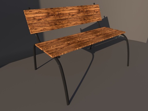  现代椅子 公园椅子 座椅 室内公共椅3d模型 