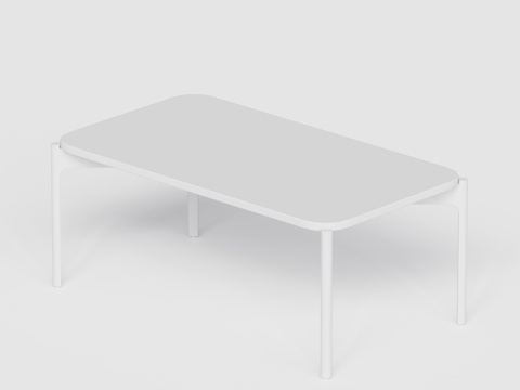 DEDON - 现代户外桌 长桌 金属桌su模型