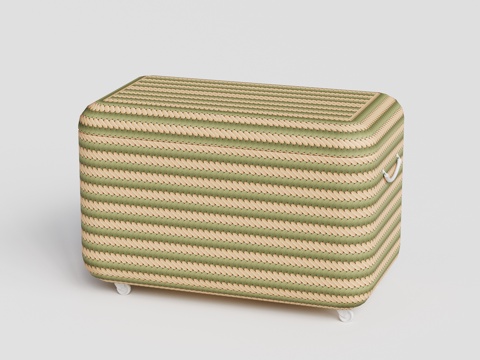 DEDON - 现代户外收纳储物箱 编织箱 酒桶 冰桶su模型