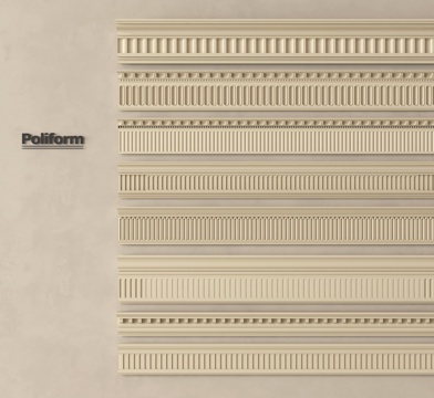 简欧法式石膏线 石膏线条su模型