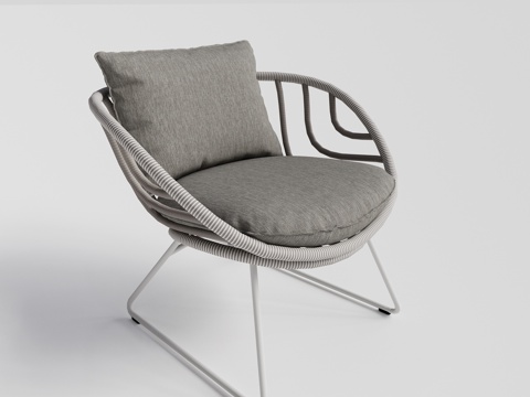 DEDON - 现代户外椅 藤编椅 单人休闲椅su模型