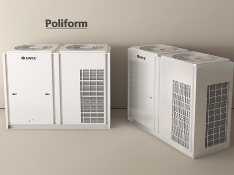 现代空调外机su模型