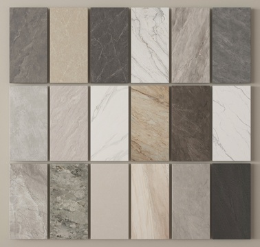 现代石材 岩板 大理石 护墙板su模型