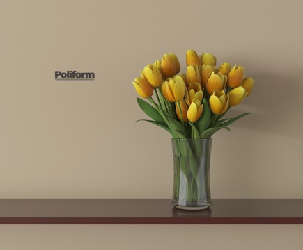 现代花瓶花艺 绿植 鲜花 插花花艺su模型