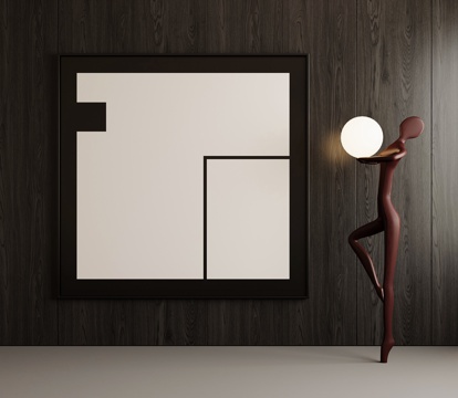  现代意式挂画 字画 客厅挂画 茶室挂画 书房挂画 玄关挂画3d模型 