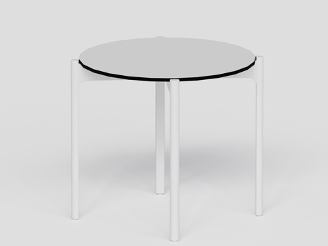 DEDON - 现代户外桌 吧桌 方桌金属吧桌su模型