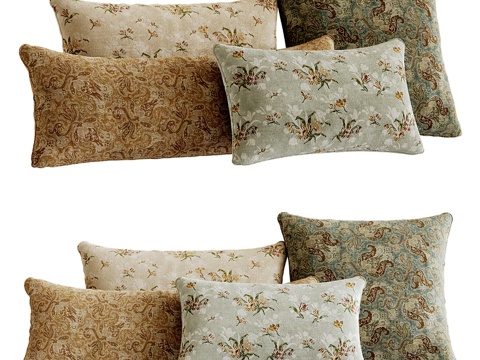  现代抱枕枕头卧室3d模型 