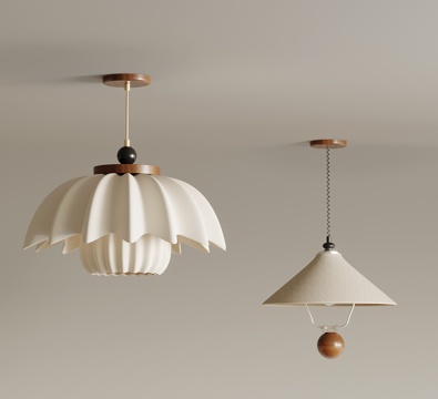 中古风吊灯su模型