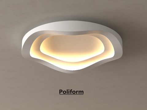 现代吸顶灯 云朵吸顶灯 吸顶灯 客厅灯su模型