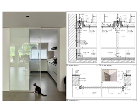 推拉门CAD节点大样cad施工图