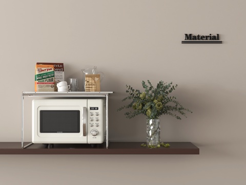 现代微波炉 微波炉组合su模型