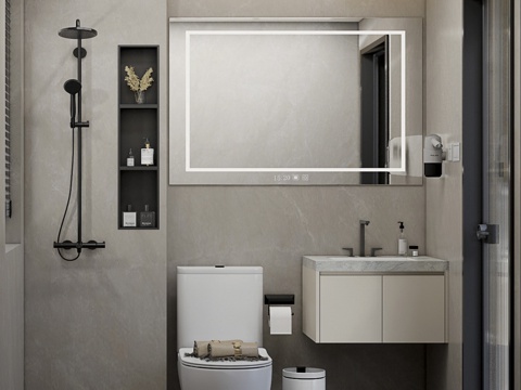 现代卫生间su模型