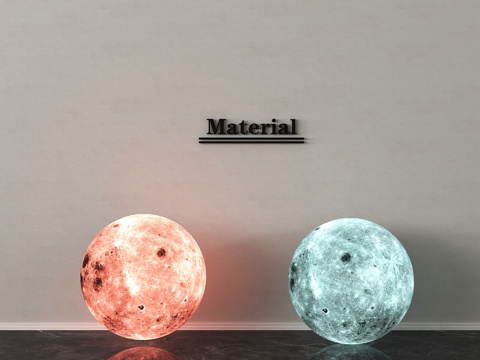 现代月球灯 装饰灯 落地灯su模型