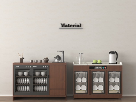 中古消毒柜 餐边柜 碗筷柜su模型