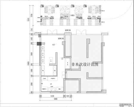 露营风烧烤摊施工图cad施工图