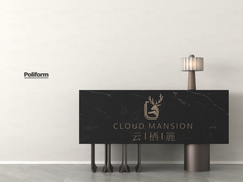 现代前台 咨询台 接待台 酒店前台su模型