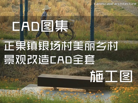 正果镇银场村美丽乡村景观改造CAD施工图全套cad施工图
