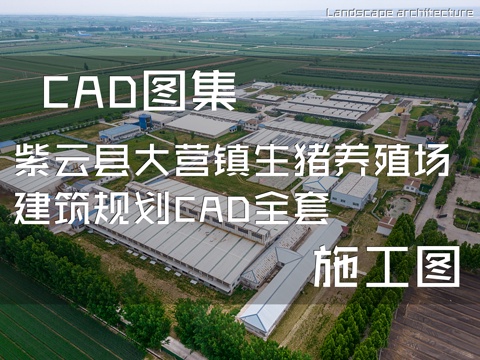 紫云县大营镇生猪养殖场建筑规划CAD施工图全套cad施工图