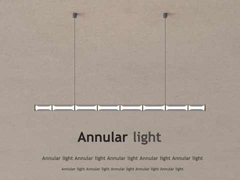 现代长吊灯 大厅吊灯  长条形su模型