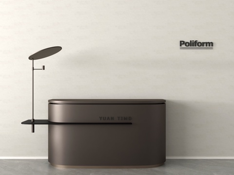 现代前台 咨询台 接待台 酒店前台su模型