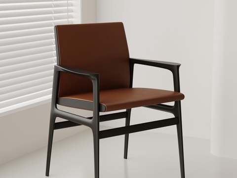 现代意式餐椅 椅子 单椅su模型