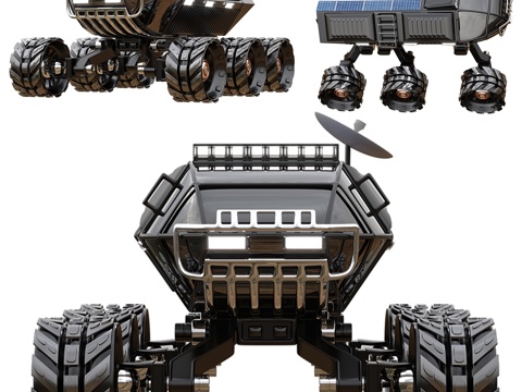 现代火星车 机器人汽车su模型