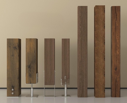 侘寂柱子  老木头柱子  老木板 木梁  户外枕木 柱头su模型