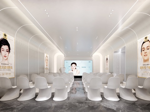 网红会议室su模型