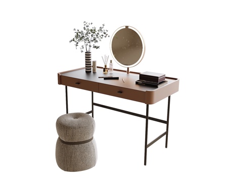 现代梳妆台su模型