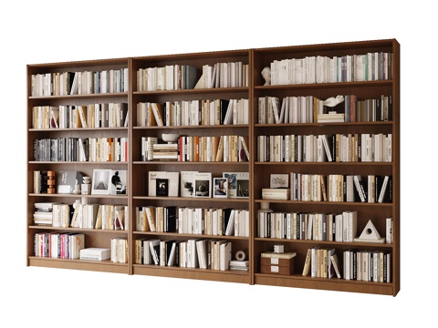 现代书柜su模型