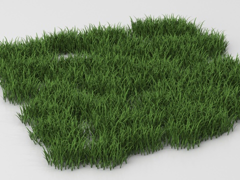 现代植物  草地 草坪  小草 野草su模型