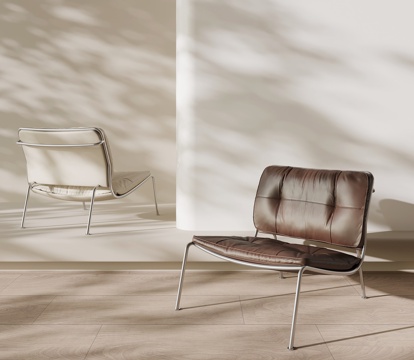 现代意式休闲椅su模型