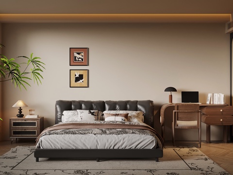 法式卧室su模型