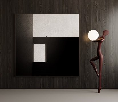  现代意式挂画 字画 客厅挂画 茶室挂画 书房挂画 玄关挂画3d模型 