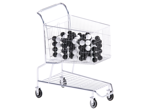 现代购物车 手推车su模型