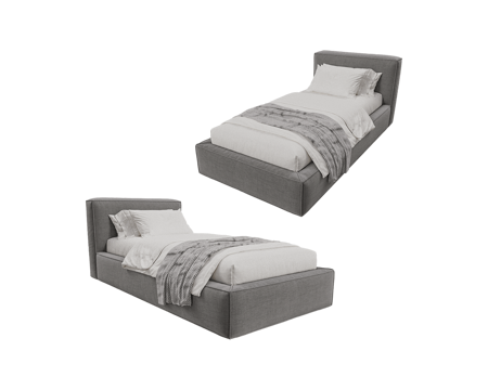  Beds one 单人床3d模型 