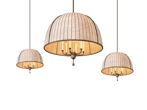 CCD艺术吊灯 大型吊灯 现代吊灯 布艺吊灯 水晶吊灯su模型