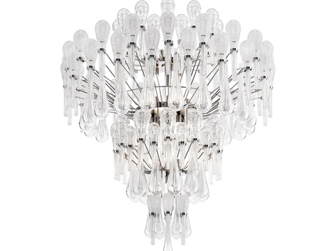  现代玻璃装饰吊灯3d模型 