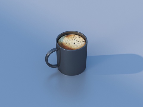  咖啡 奶茶 饮料 食物3d模型 