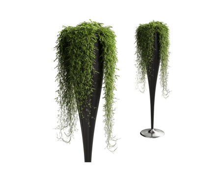 Serralunga 绿植 花几3d模型 