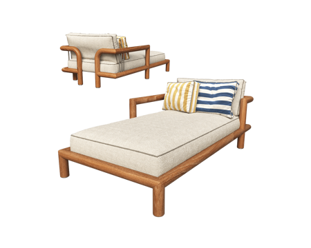  Paolo Castelli 贵妃位 贵妃椅3d模型 