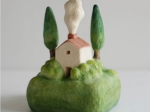 网红店铺装饰 装饰品 网红艺术装置 儿童区艺术装置 网红雕塑su模型