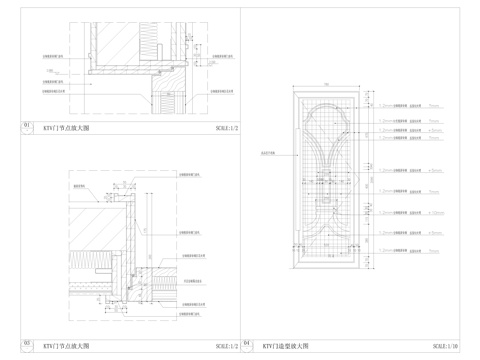 隔音门CAD施工图cad施工图