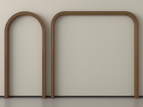 新中式门套  垭口 弧形su模型